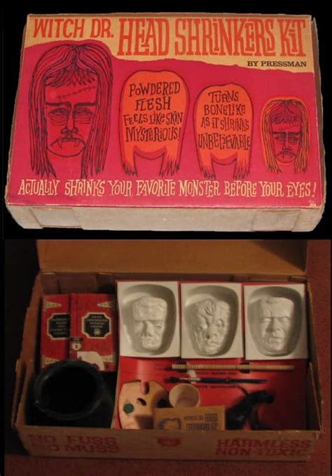 Pressman Witch Dr Head Shrinkers Kit Vintage Packaging Vintage