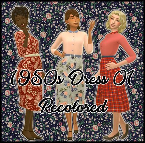 Sims 4 1950s Clothes Cc