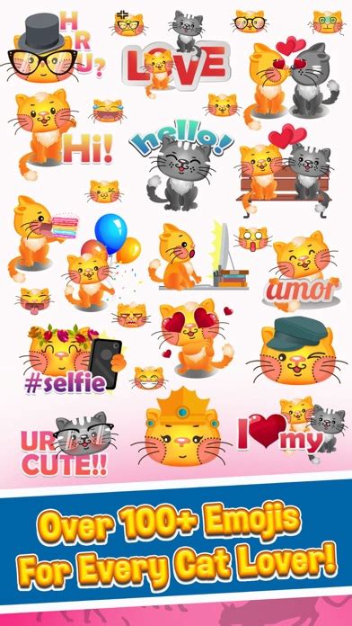 Cat Emojis Cat Emoji Keyboard And Stickers Iphone App