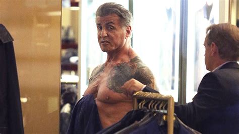 Sylvester stallone upcoming, new & best movies. Sylvester Stallone Goes Shirtless To Show Off Ripped Chest ...