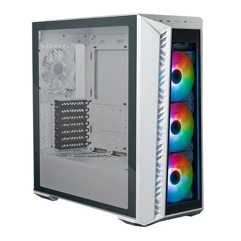 Gabinete Gamer Cooler Master Masterbox Argb Mid Tower Lateral De