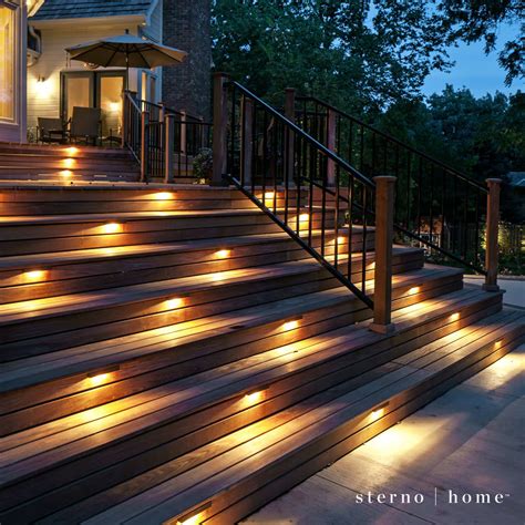 30 Astonishing Step Lighting Ideas For Outdoor Space Patio Stairs