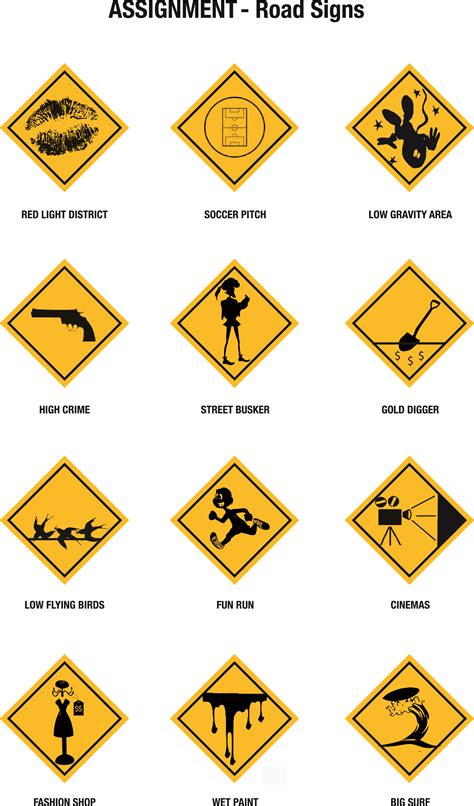 Some of the most common warning signs are the following. Common Street Signs - ClipArt Best