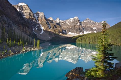 Postcards From Rockies Lake Moraine Banff National Park Alberta