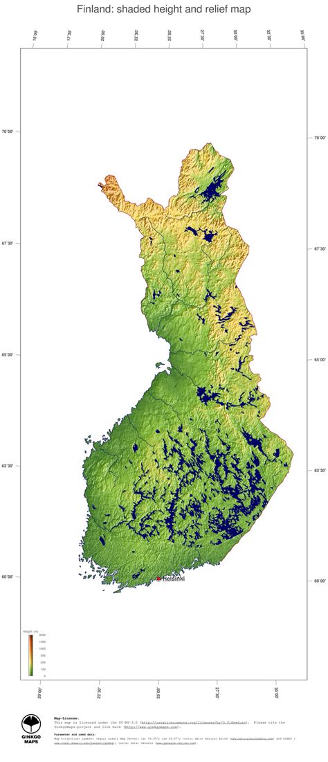 Map Finland Ginkgomaps Continent Europe Region Finland