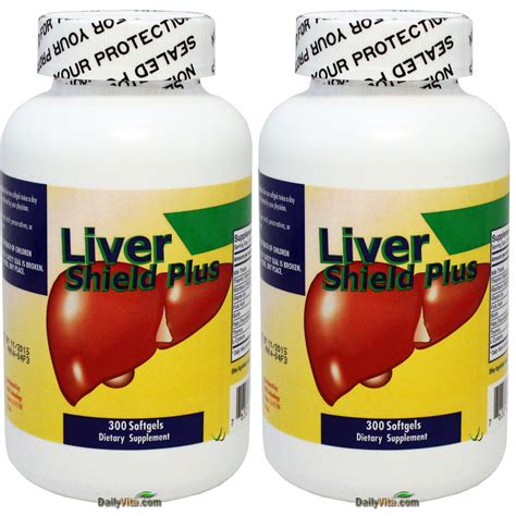 2 X Liver Shield Plus Silymarin Milk Thistle 300 Softgels Healthy