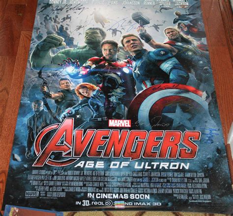 We're just under two weeks away from marvel's most epic movie ever, opening to what could be the biggest weekend while some of these scenes we've seen before in the numerous trailers and tv spots, we do get a look at the extended cast, which features. Avengers Age of Ultron Cast Signed Movie Poster,real ...