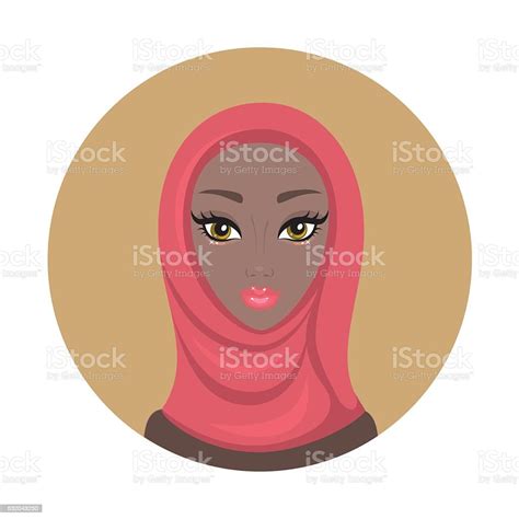 Beautiful Young Lovely Muslim Woman Girl Portrait In Hijab Stock