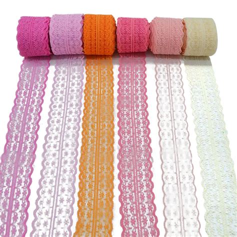 1roll 45mm 10m fabric lace trim diy embroidered net lace trimmings sewing accessories lace