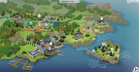 The Sims 4 World Brindleton Bay List Of Lots And Houses