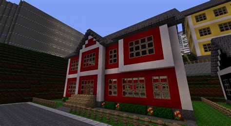 Red Wool House Minecraft Map