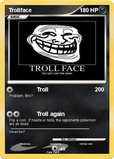 Pokémon Trollface 454 454 Troll My Pokemon Card