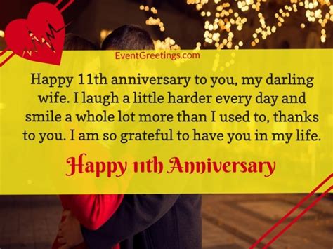 21 Exclusive 11 Year Anniversary Wishes Events Greetings
