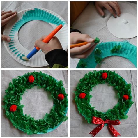 Easy Craft For Kids Paper Plate Christmas Wreath Play Cbc Parents
