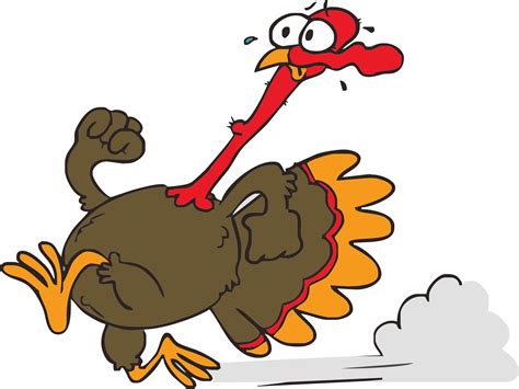Running Turkey Clipart Clip Art Library