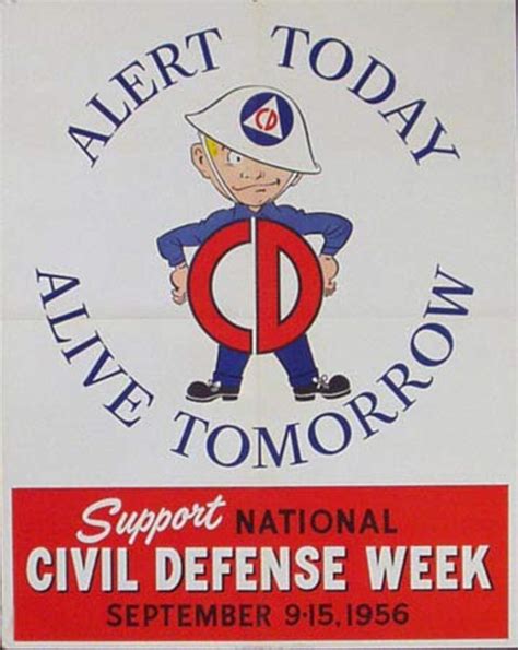 Civil Defense Alert Today Original Poster David Pollack Vintage Posters