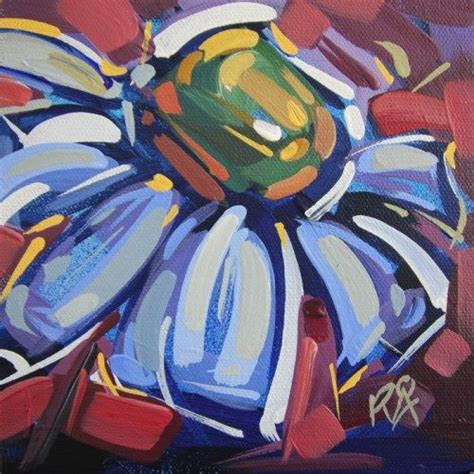 Daily Paintworks Flower Abstraction Original Fine Art For