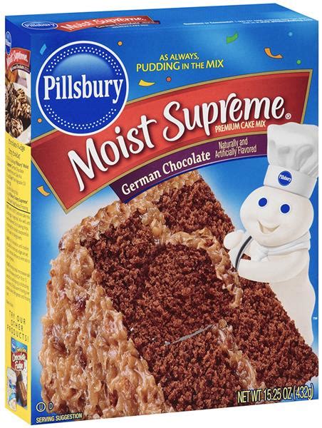Pillsbury Moist Supreme German Chocolate Cake Mix Hy Vee Aisles