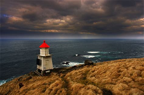 Dark Clouds Over Lighthouse