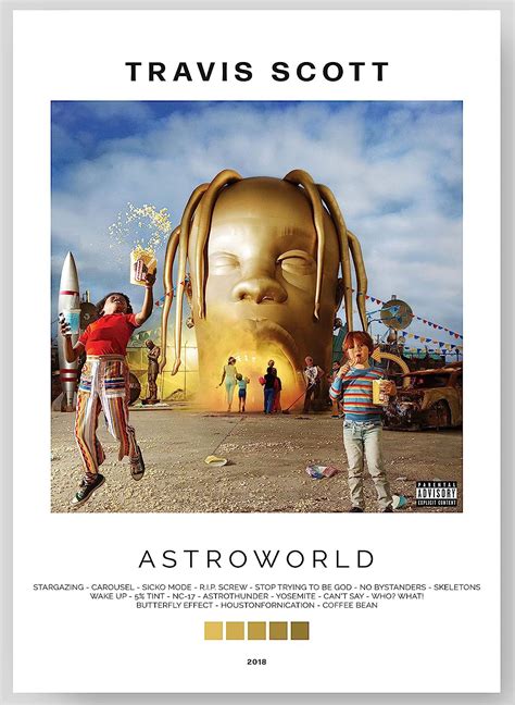 Travis Scott Astroworld Album Cover Poster Print India Ubuy