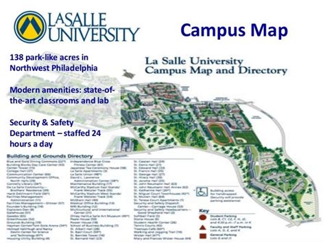 La Salle University Campus Map Map Vector