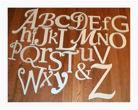 Wooden Alphabet Letters Unfinished Wood Letters In Various