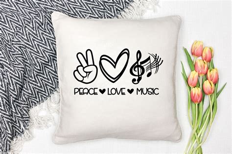 Peace Love Music Svg Music Notes Svg Peace Love Music Png Etsy