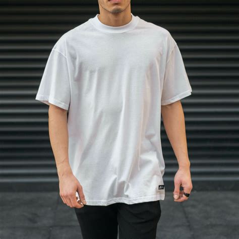 Mens Oversize Basic T Shirt White