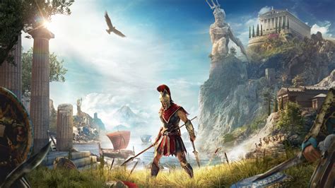 Download 1366x768 wallpaper assassin's creed odyssey, video game