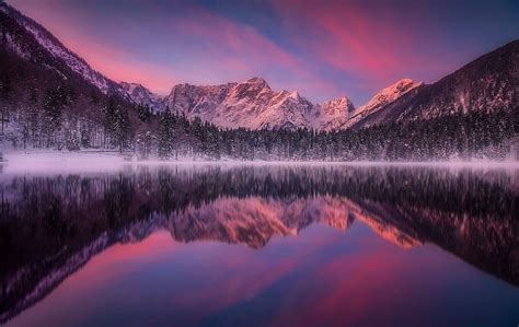 Lakes Lake Winter Reflection Hd Wallpaper Peakpx