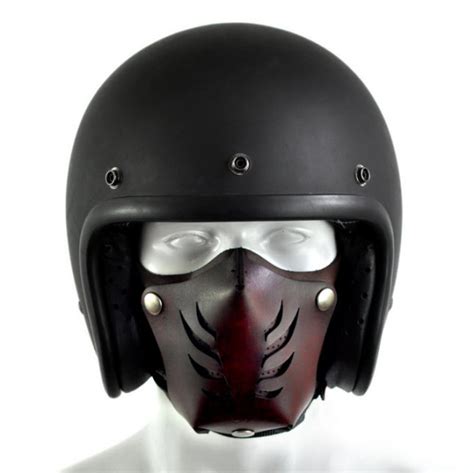 Leather Motorcycle Face Masks By Sunday Academy Cpu Hunter