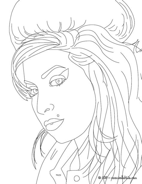 amy winehouse coloring page | People coloring pages, Amy winehouse