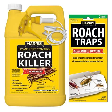 Harris 1 Gal Roach Killer And Roach Trap Value Pack HRS 128VP The
