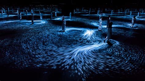 Japanese Art Collective Teamlab Create A Sea Of Spiralling Whirlpools