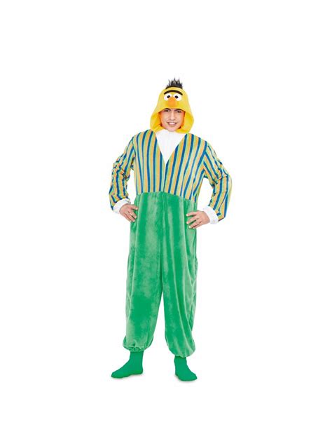 Bert From Sesame Street Basic Onesie Costume For Adults