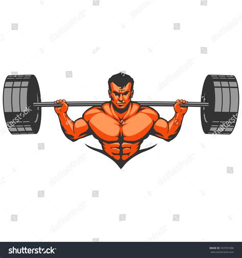 Muscle Man Bodybuilder Stock Vector Royalty Free 333701906 Shutterstock