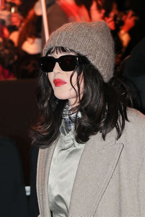 Isabelle Adjani Arrives At Ami Alexandre Mattiussi Menswear Fall Winter Show At