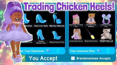 Only Trading Chicken Heels Legacy Heels Royale High Trading Youtube