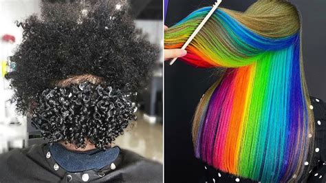 Curly Hairstyles Rainbow Hairstyle Tutorials 2020 Youtube