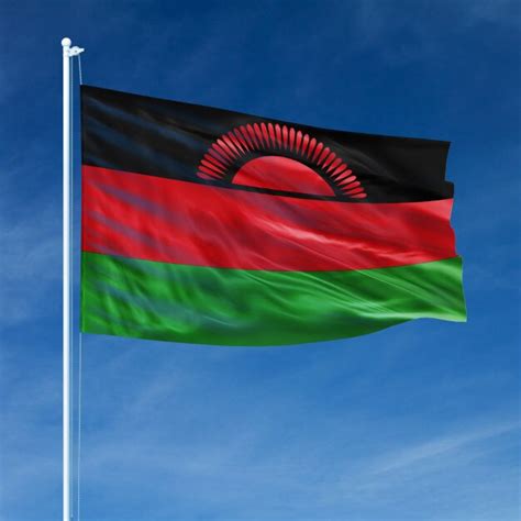 Vôo Da Bandeira De Malawi Foto Premium