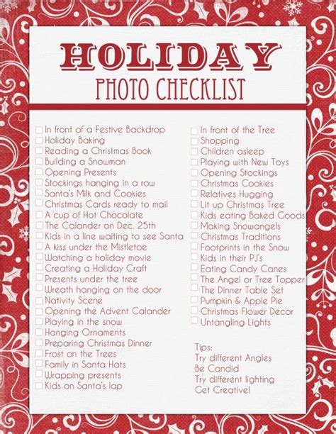 Holiday Checklist Free Christmas Checklist Holiday Checklist