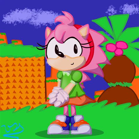 Classic Amy Rose By Funnyplush On Deviantart