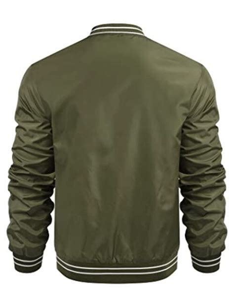 Buy Coofandy Mens Bomber Jackets Lightweight Windbreaker Full Zip