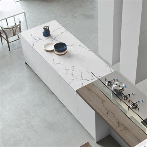 Hotel Project Artificial Quartz Marble Slab Tiles Kitchen Countertop