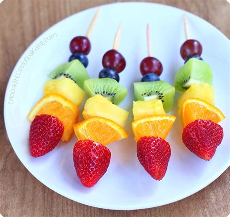 Rainbow Fruit Kabobs Taste The Rainbow