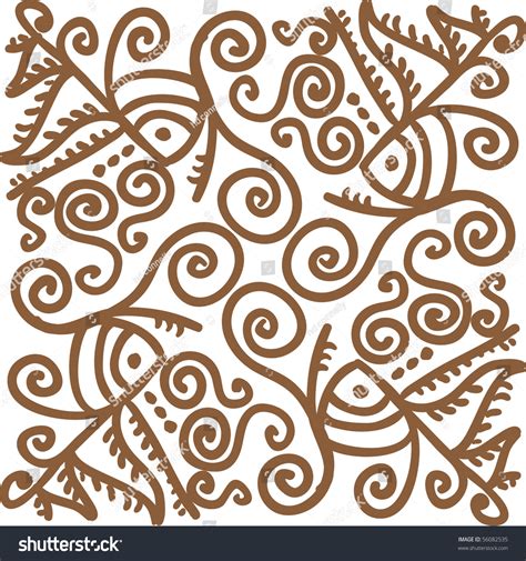 Intricate Hand Drawn Line Art Design Stock Vector Illustration 56082535