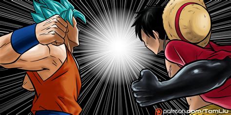 Crossover Goku And Luffy By Shight On Deviantart