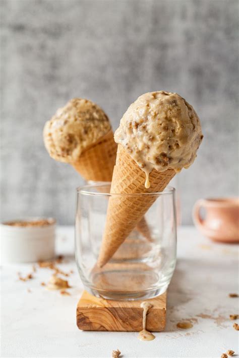 This Grape Nut Ice Cream Has A Brown Sugar Base And A Swirl Of Honey