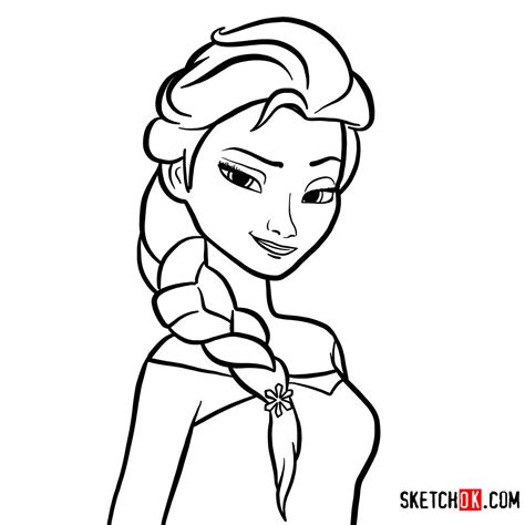 How To Draw A Princess Elsa At Drawing Tutorials