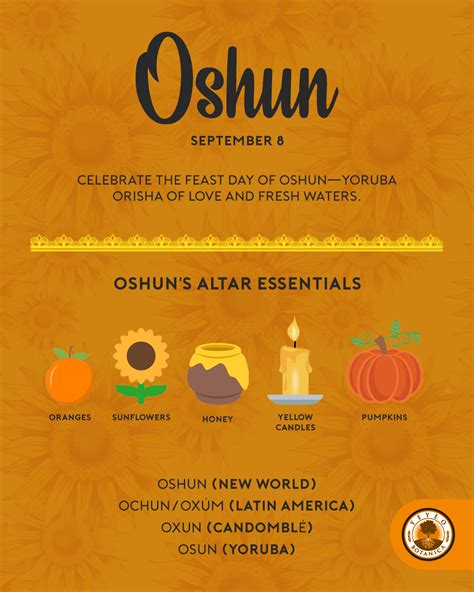 Oshun Altar Essentials Oshun African Traditional Religions Oshun Prayer